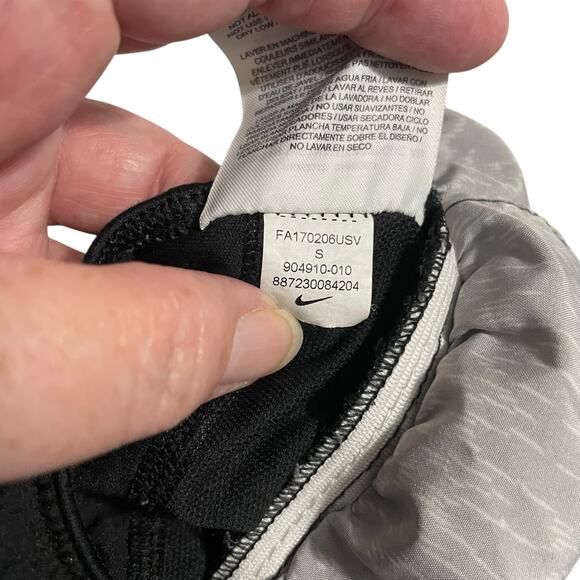 Nike Womens Athletic Shorts Small Black Print Tempo Dri Fit Lined Running Gym - Picture 6 of 12